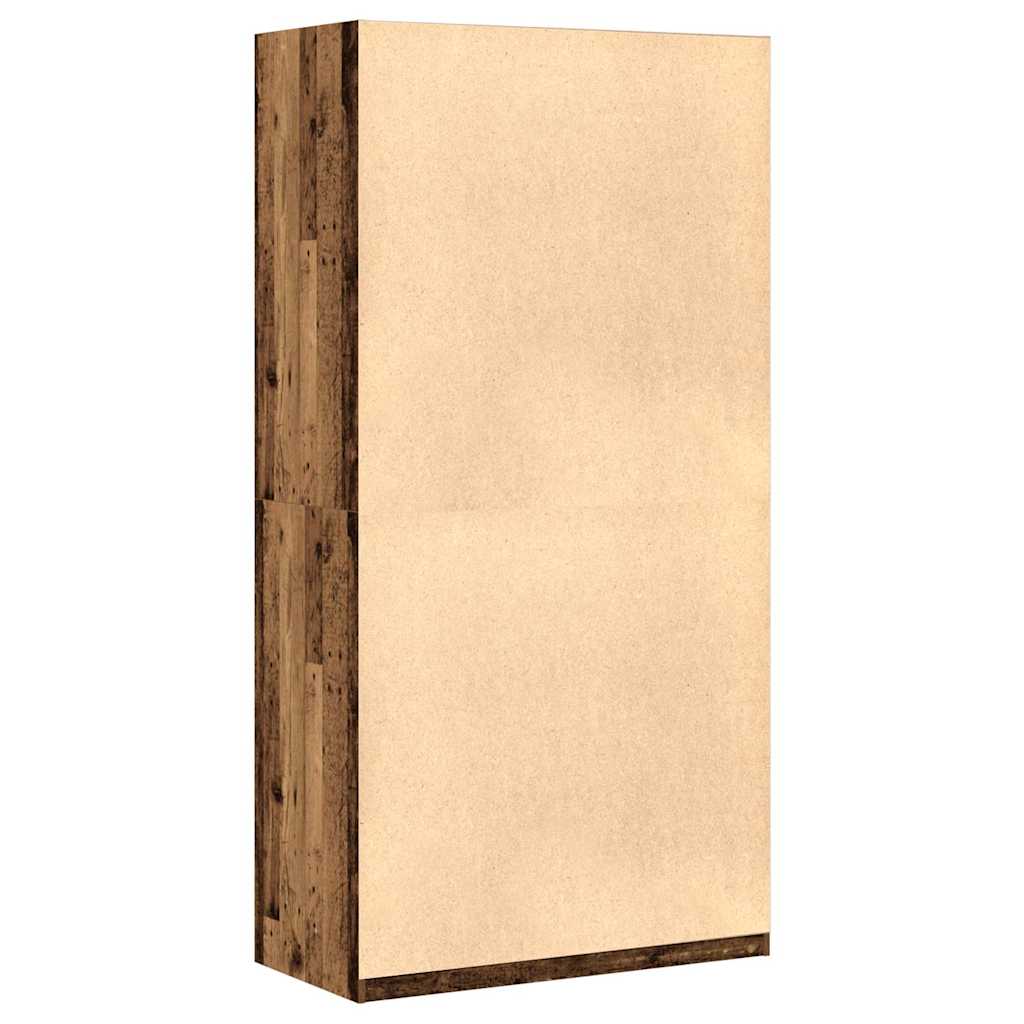 Garderobe gammelt tre 100x50x200 cm konstruert tre