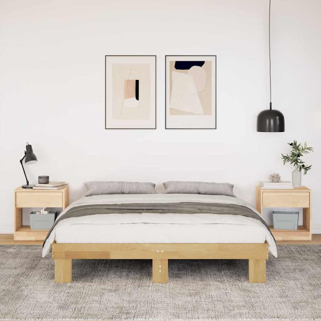 Sengeramme uten madrass 135x190 cm heltre eik