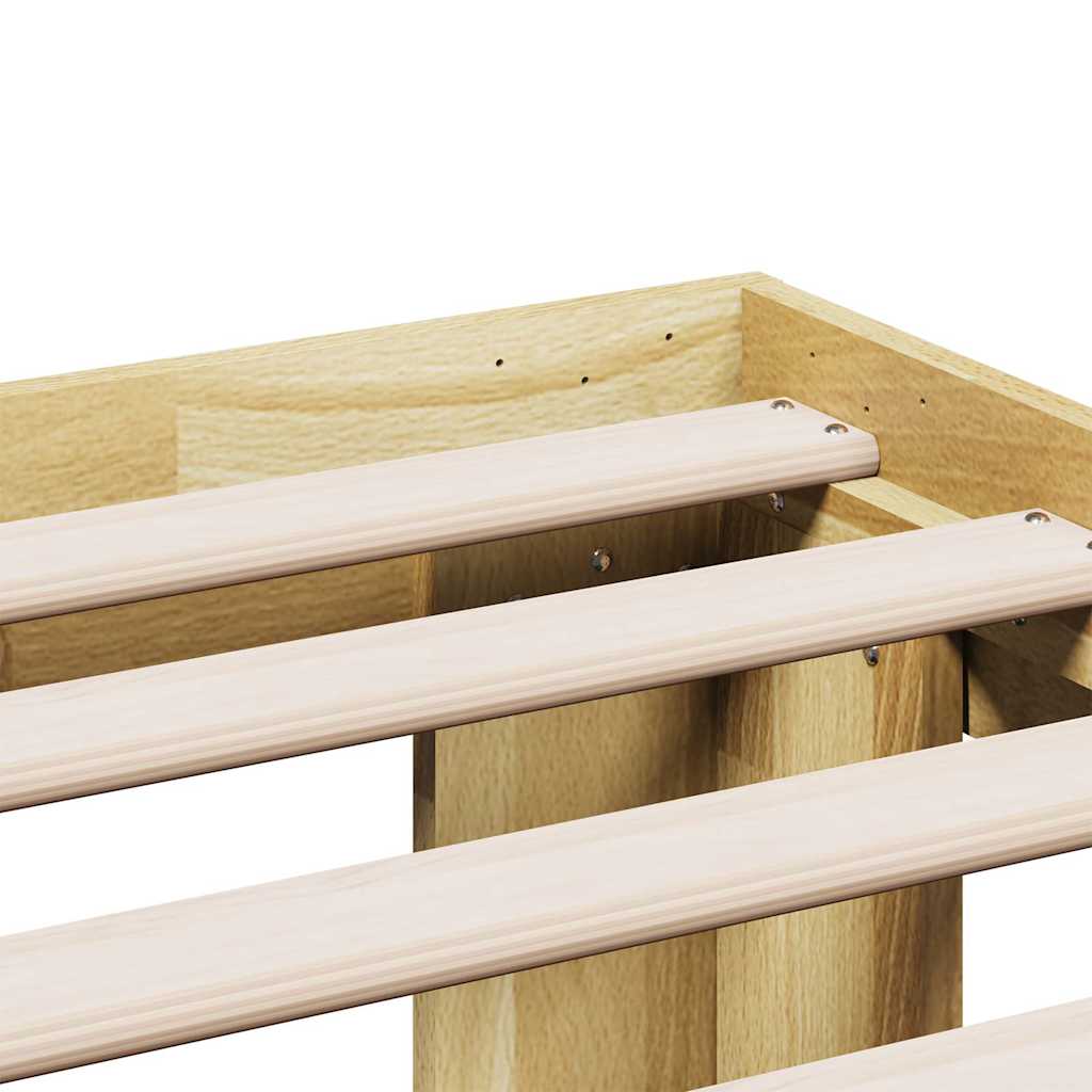 Sengeramme uten madrass 135x190 cm heltre eik