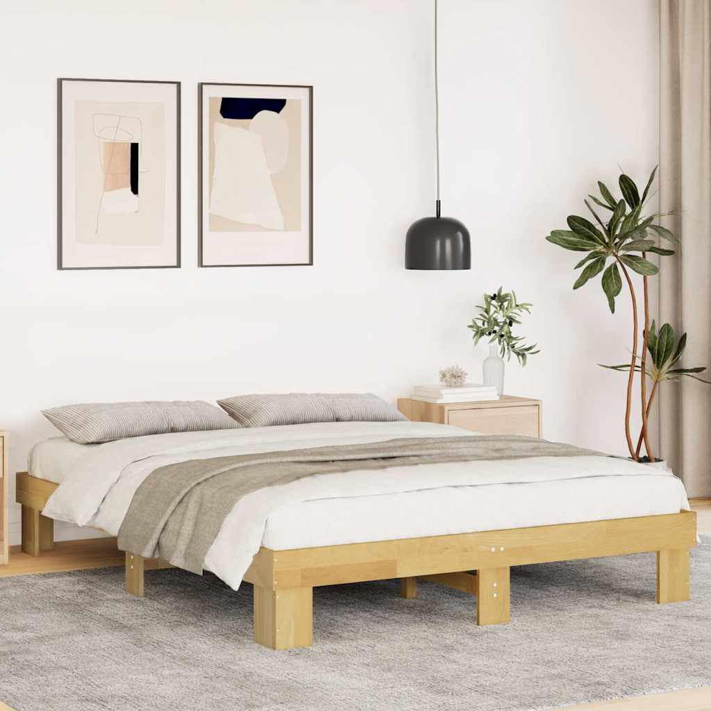Sengeramme uten madrass 135x190 cm heltre eik