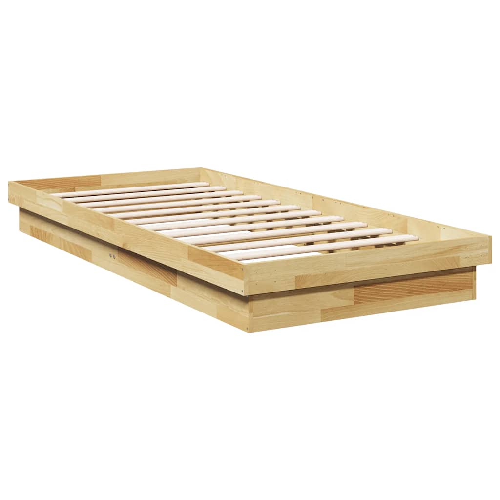 Sengeramme Uten Madrass 100x200 cm Helt Eik