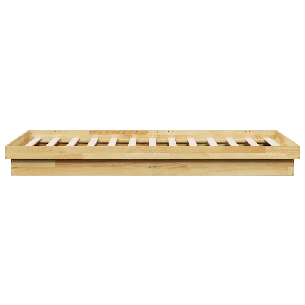 Sengeramme Uten Madrass 75x190 cm Helt Eik
