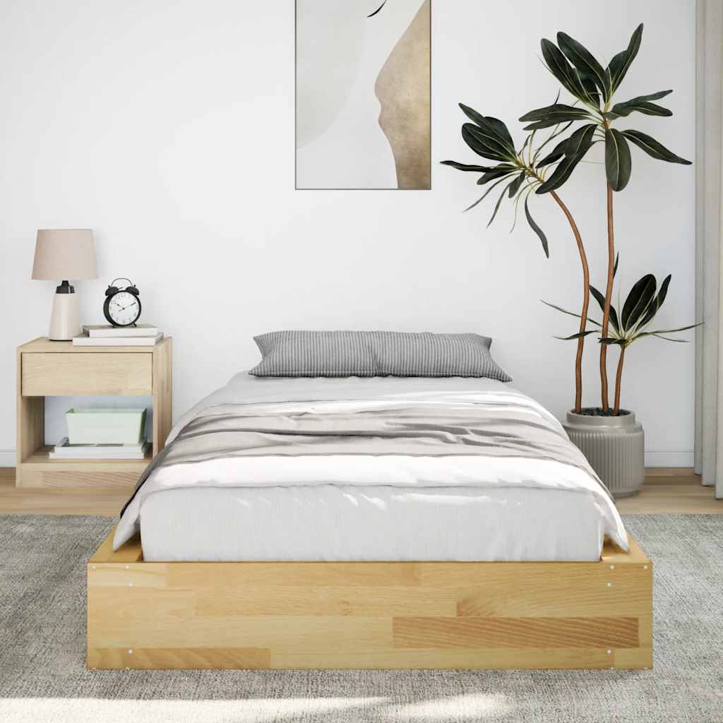 Sengeramme uten Madrass 80x200 cm Heltre Eik