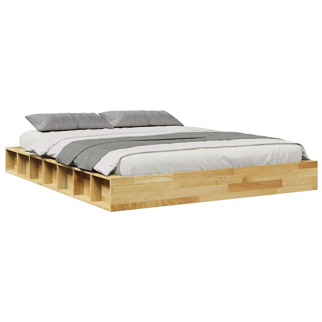 Sengeramme uten Madrass 160x200 cm Heltre Eik