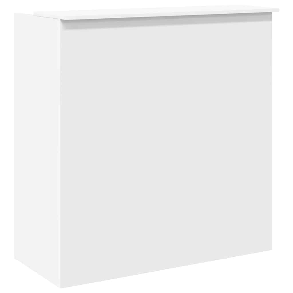 Resepsjonsdisk hvit 100x50x103,5 cm konstruert tre
