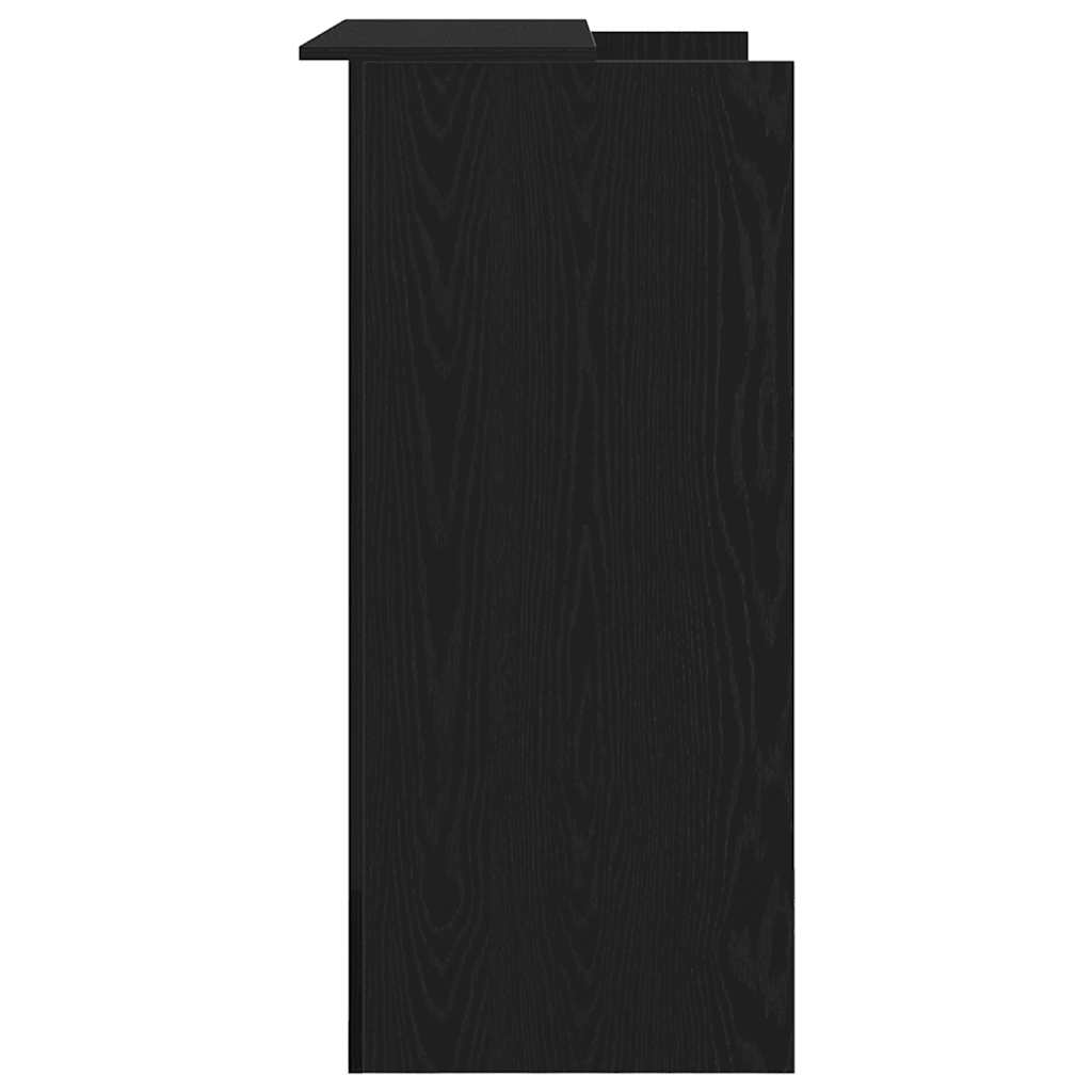 Resepsjonsdisk svart eik 100x50x103,5 cm konstruert tre