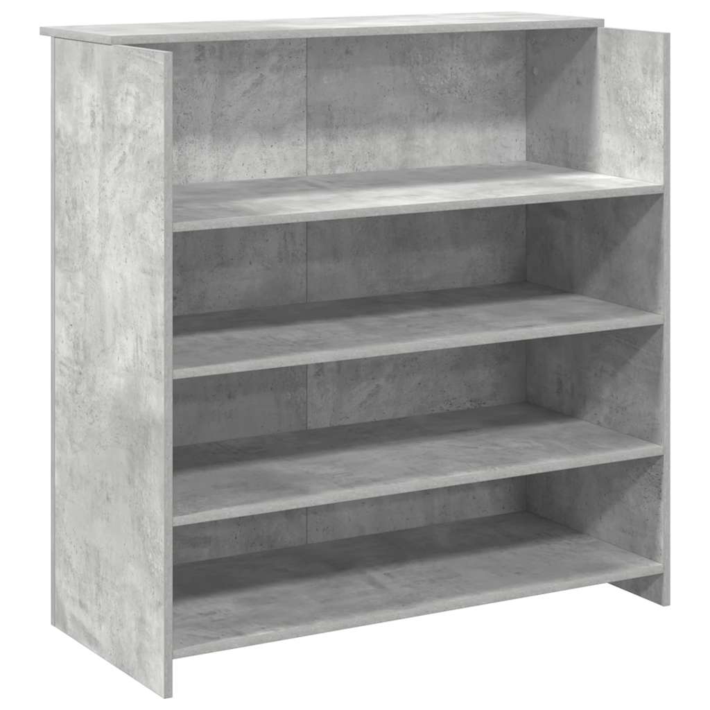 Resepsjonspult betonggrå 100x50x103,5 cm konstruert tre