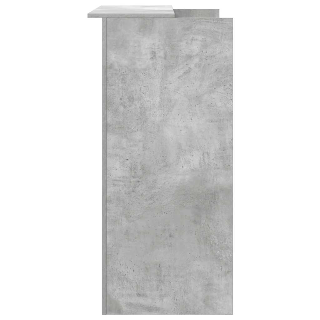 Resepsjonspult betonggrå 100x50x103,5 cm konstruert tre