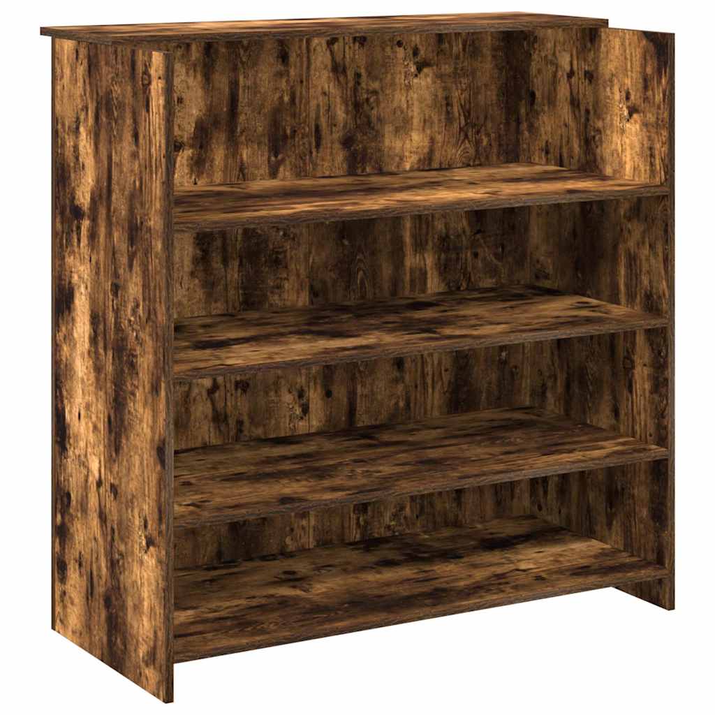 Resepsjonspult røkt eik 100x50x103,5 cm konstruert tre