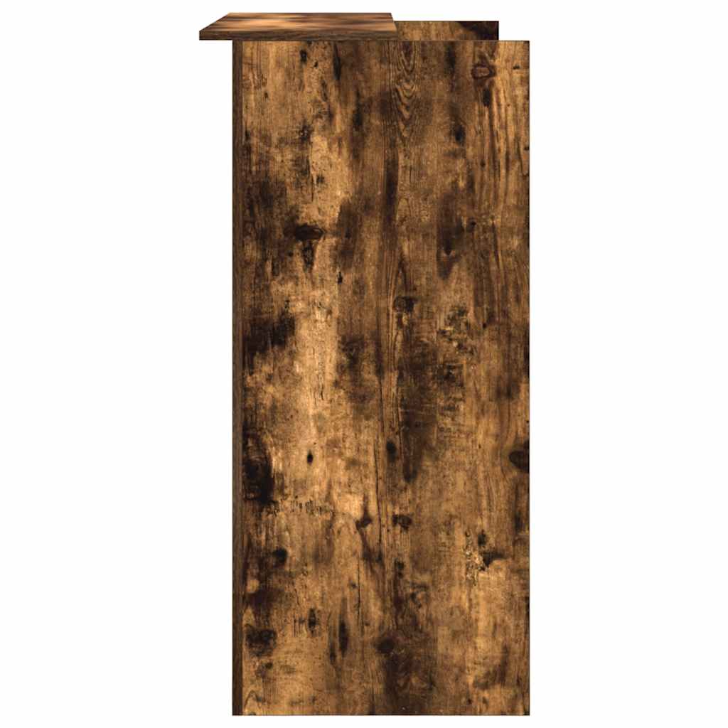 Resepsjonspult røkt eik 100x50x103,5 cm konstruert tre