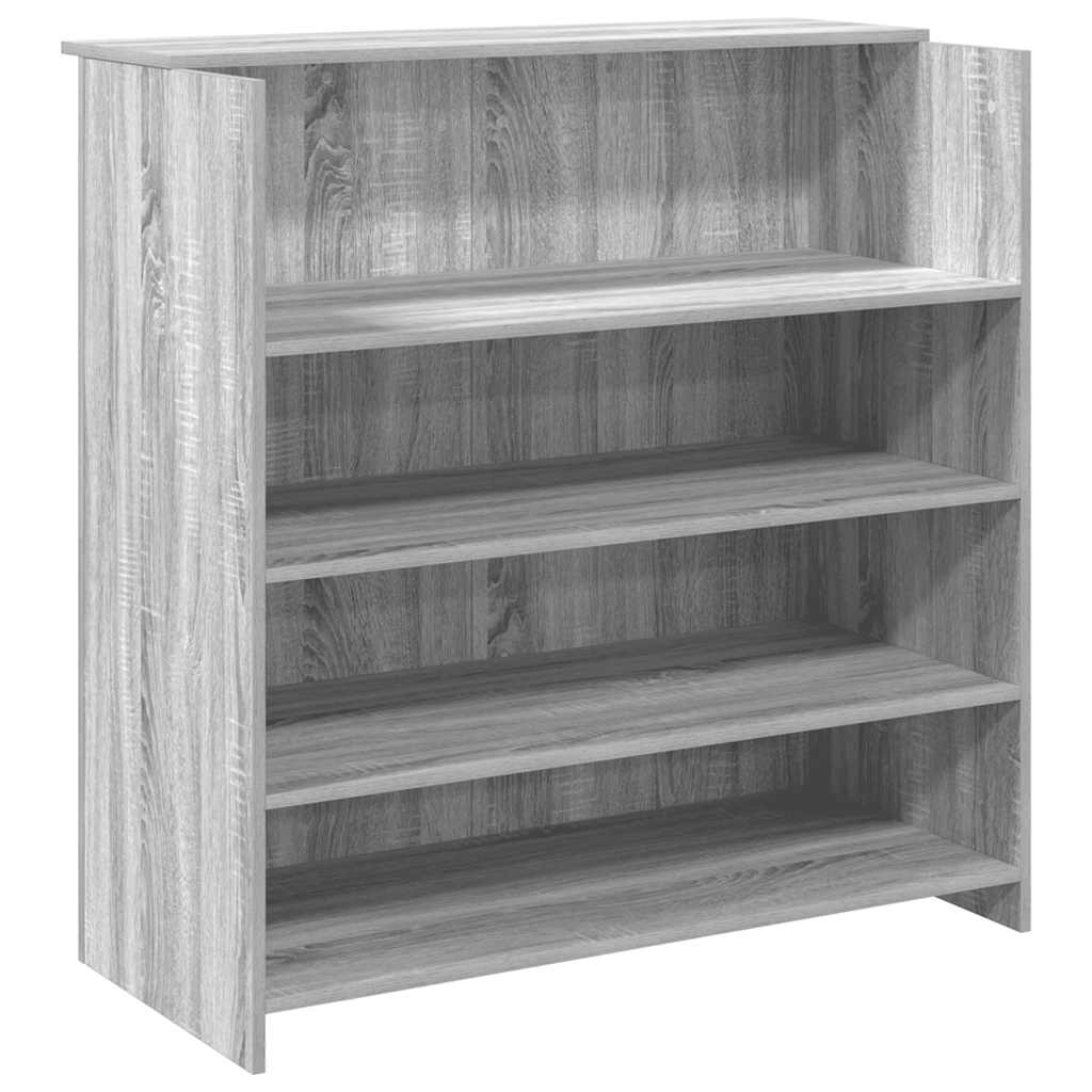 Resepsjonspult grå sonoma 100x50x103,5 cm konstruert tre