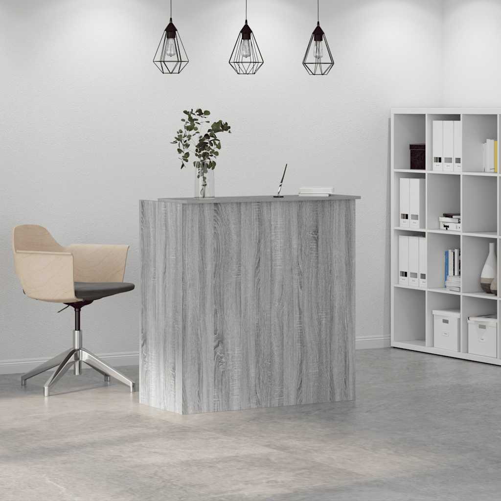 Resepsjonspult grå sonoma 100x50x103,5 cm konstruert tre