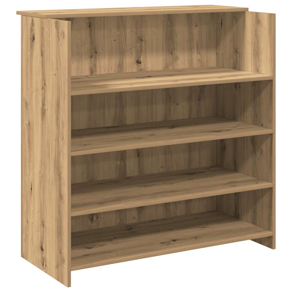 Resepsjonspult artisan eik 100x50x103,5 cm konstruert tre