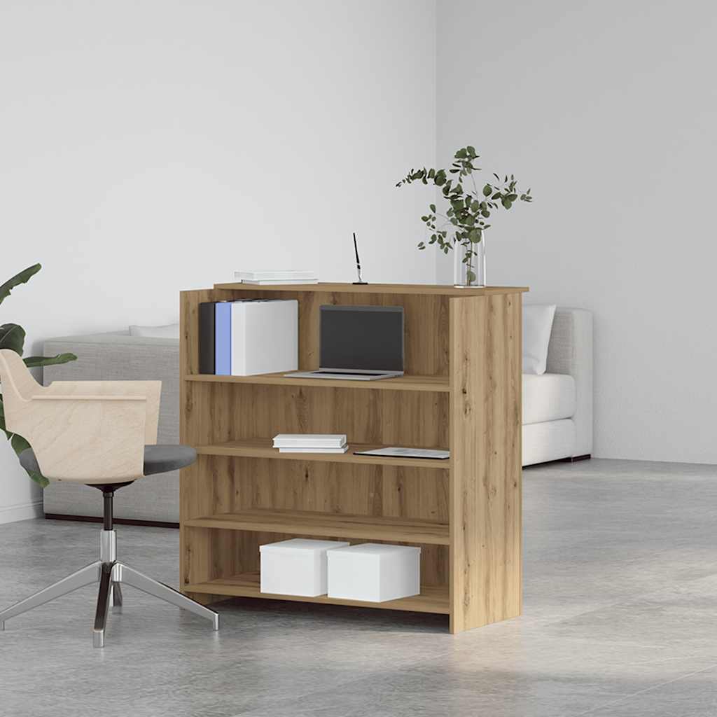 Resepsjonspult artisan eik 100x50x103,5 cm konstruert tre