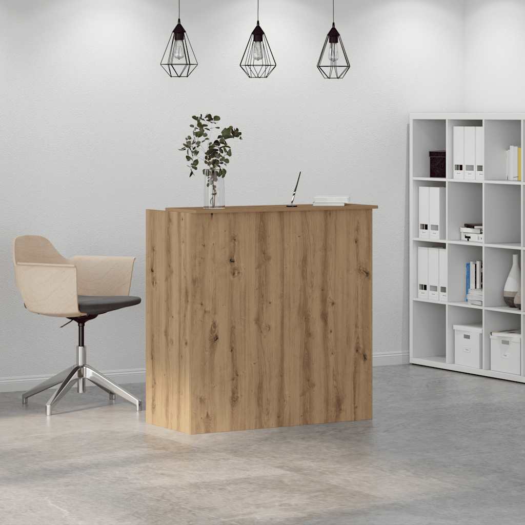 Resepsjonspult artisan eik 100x50x103,5 cm konstruert tre