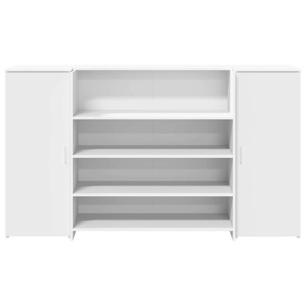 Resepsjonsdisk hvit 180x50x103,5 cm konstruert tre