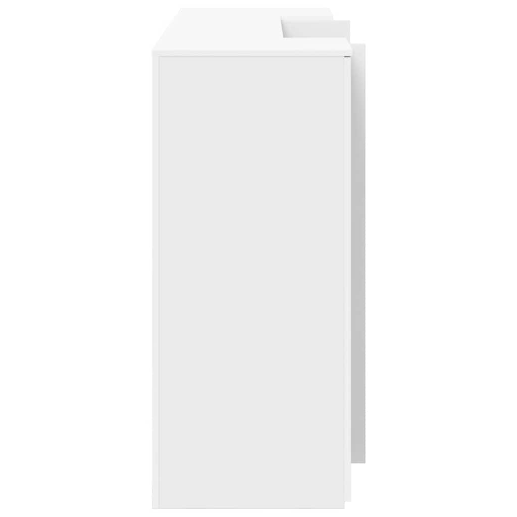 Resepsjonsdisk hvit 180x50x103,5 cm konstruert tre
