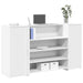 Resepsjonsdisk hvit 180x50x103,5 cm konstruert tre