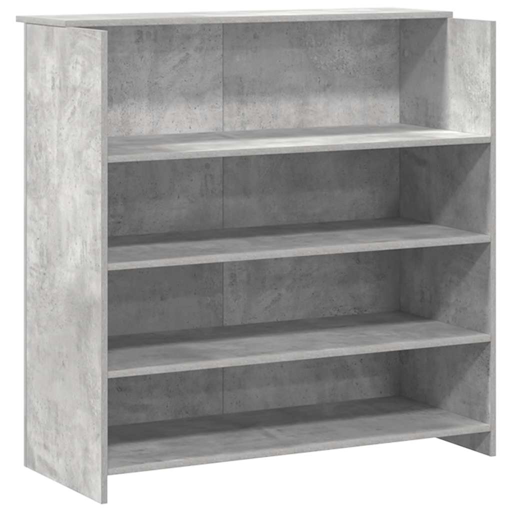 Resepsjonspult betonggrå 180x50x103,5 cm konstruert tre
