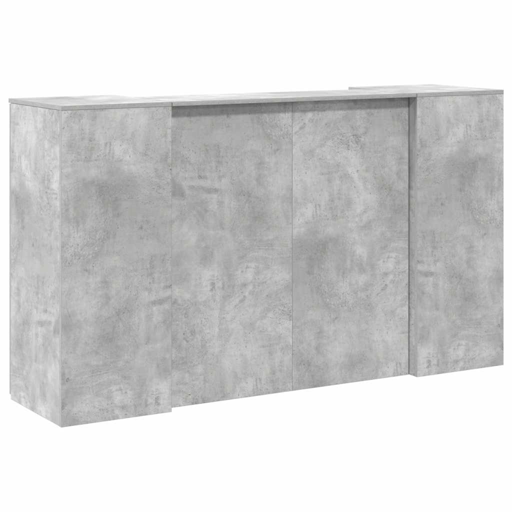 Resepsjonspult betonggrå 180x50x103,5 cm konstruert tre