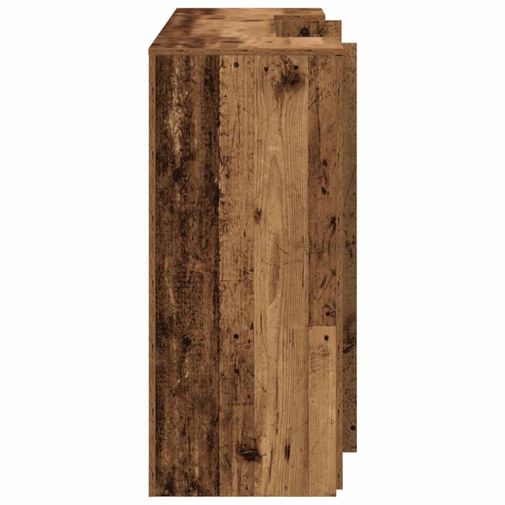 Resepsjonspult gammelt tre 180x50x103,5 cm konstruert tre