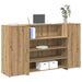 Resepsjonspult artisan eik 180x50x103,5 cm konstruert tre