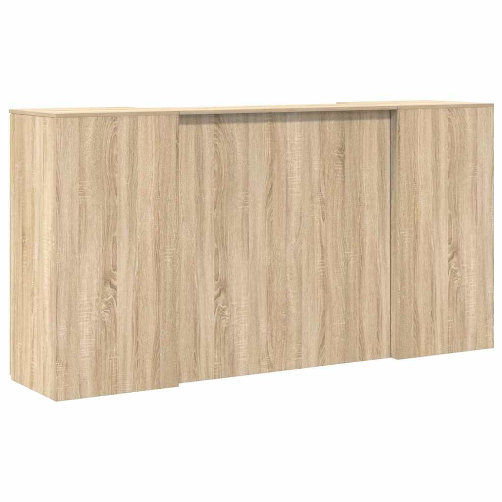 Resepsjonspult sonoma eik 200x50x103,5 cm konstruert tre
