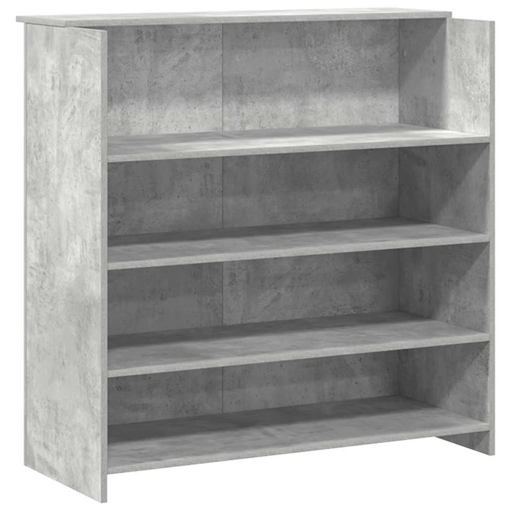 Resepsjonspult betonggrå 200x50x103,5 cm konstruert tre
