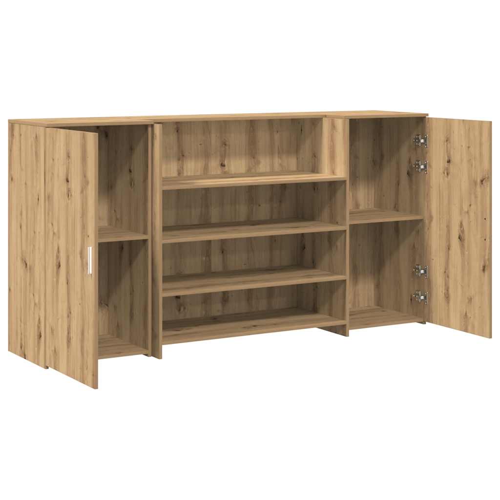 Resepsjonspult artisan eik 200x50x103,5 cm konstruert tre