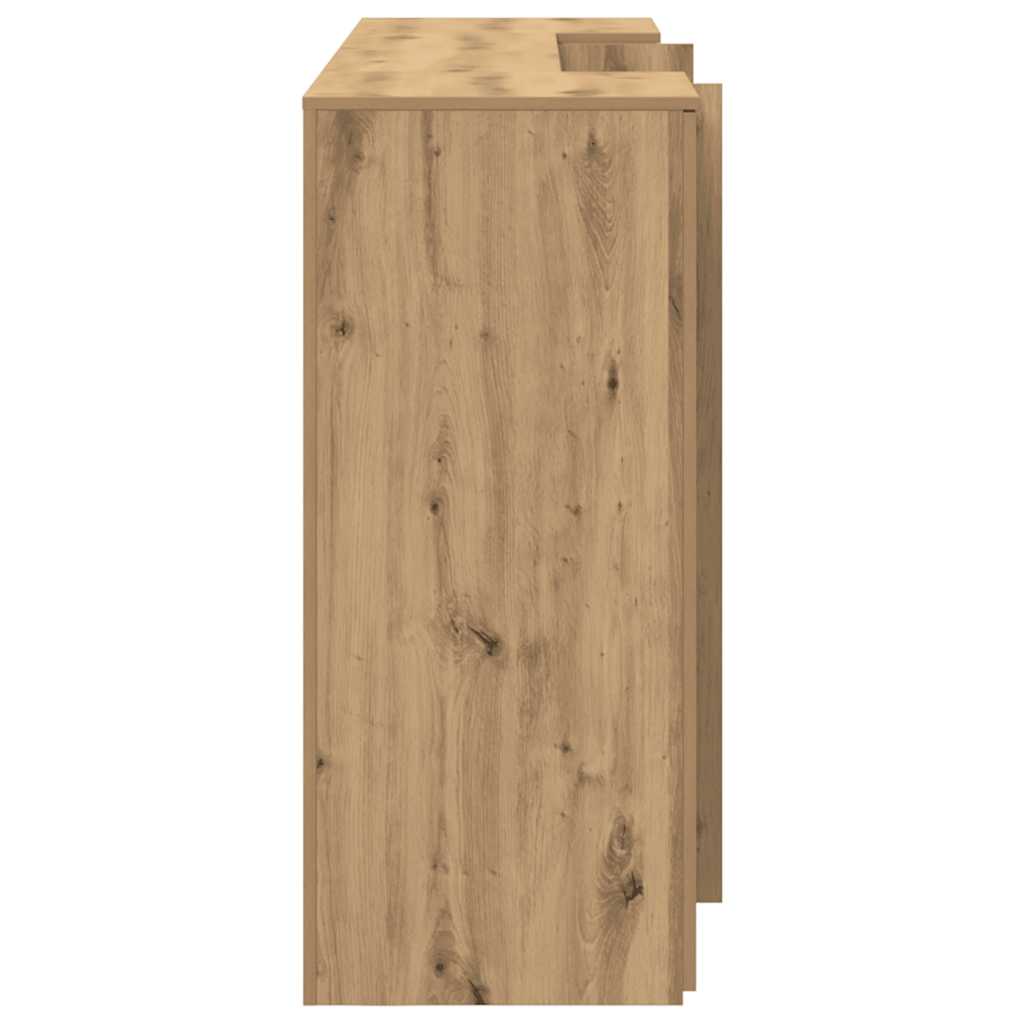 Resepsjonspult artisan eik 200x50x103,5 cm konstruert tre