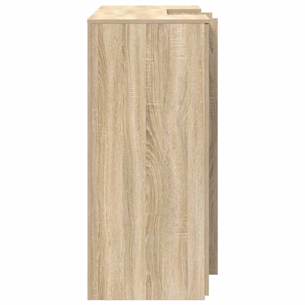 Resepsjonspult sonoma eik 135x50x103,5 cm konstruert tre