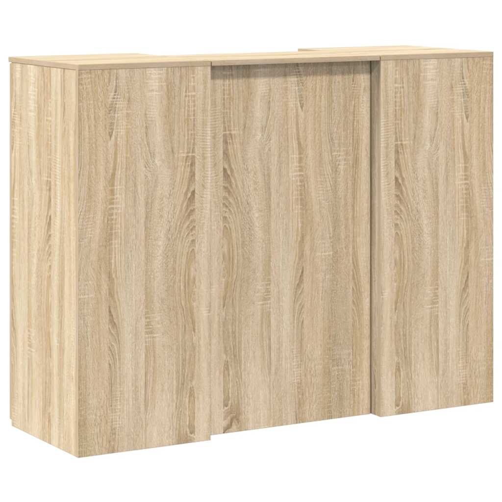 Resepsjonspult sonoma eik 135x50x103,5 cm konstruert tre