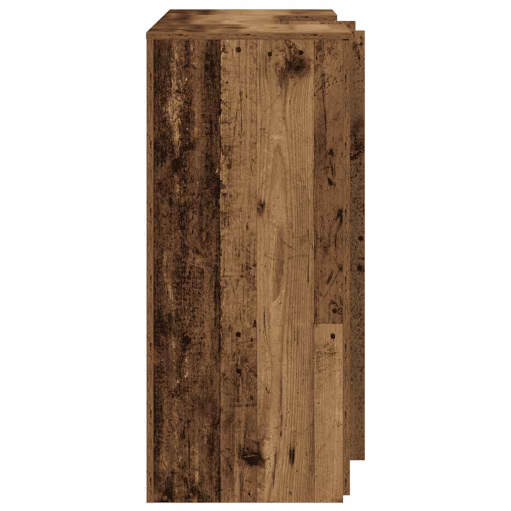 Resepsjonspult gammelt tre 135x50x103,5 cm konstruert tre
