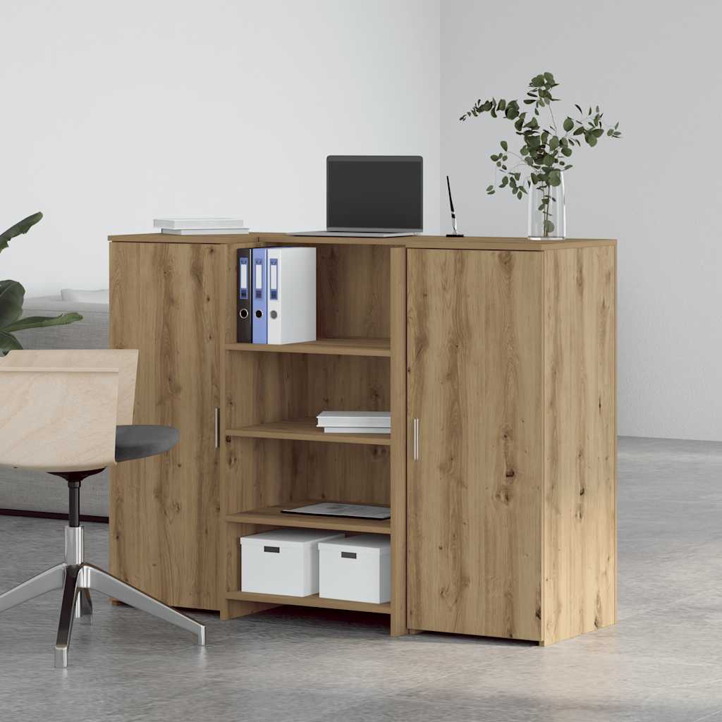 Resepsjonspult artisan eik 135x50x103,5 cm konstruert tre