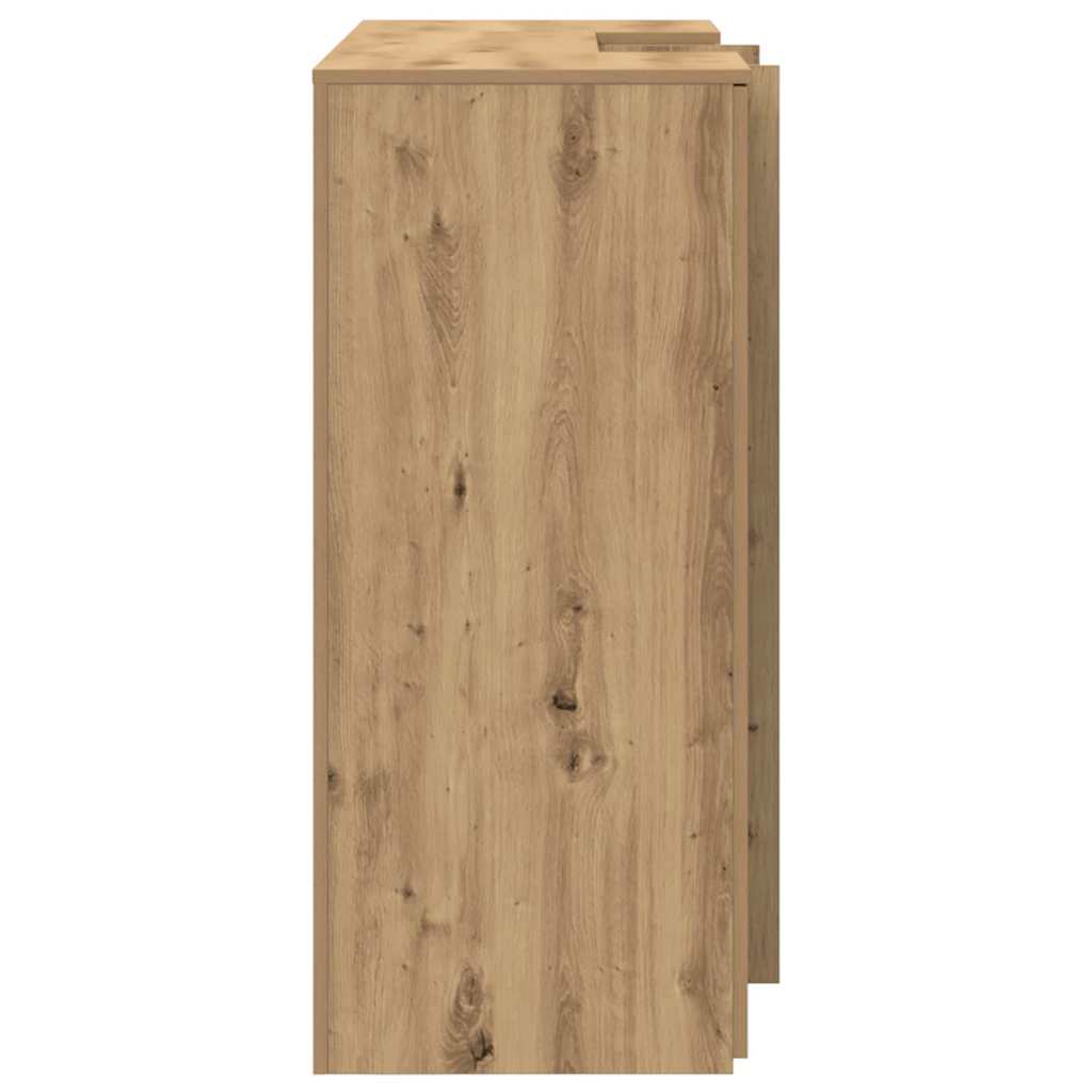 Resepsjonspult artisan eik 135x50x103,5 cm konstruert tre