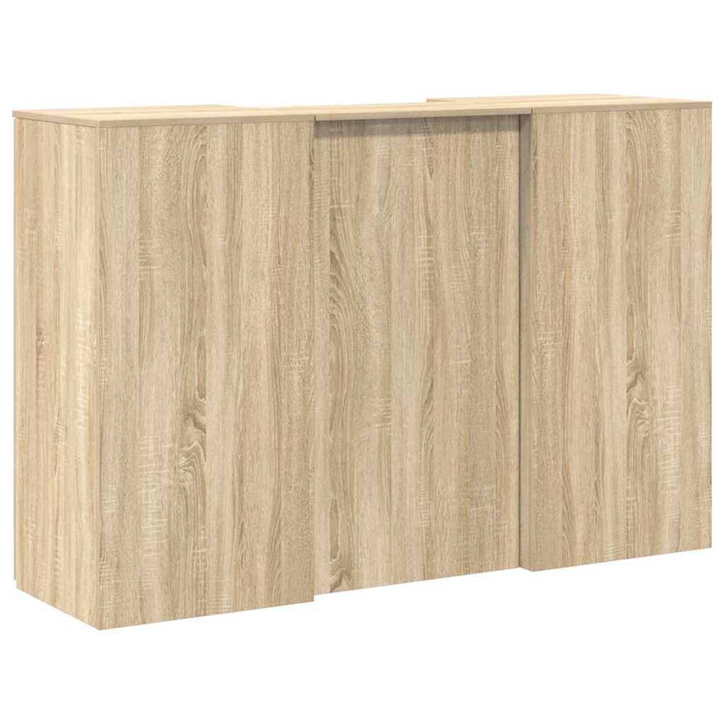 Resepsjonspult sonoma eik 155x50x103,5 cm konstruert tre