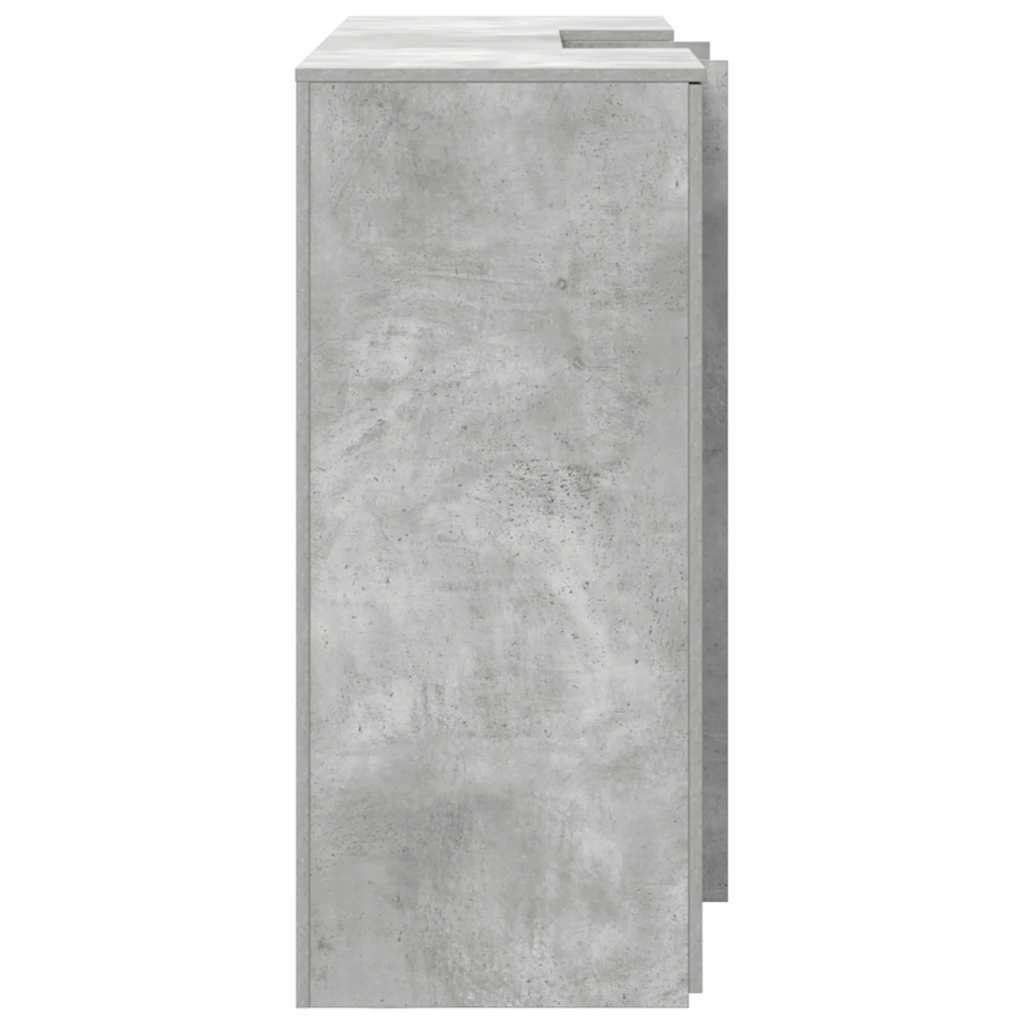 Resepsjonspult betonggrå 155x50x103,5 cm konstruert tre