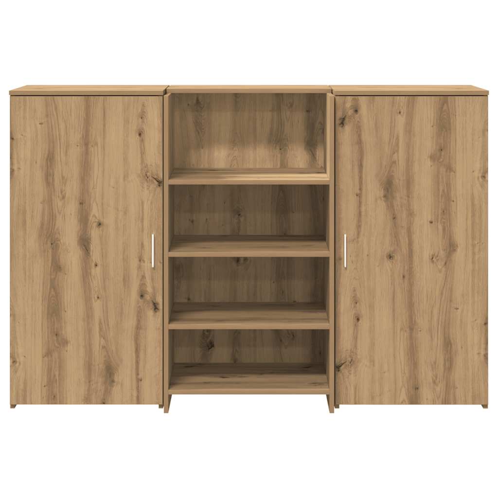 Resepsjonspult artisan eik 155x50x103,5 cm konstruert tre
