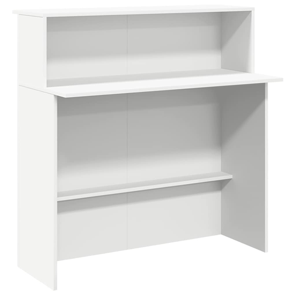 Resepsjonsdisk hvit 180x50x103,5 cm konstruert tre