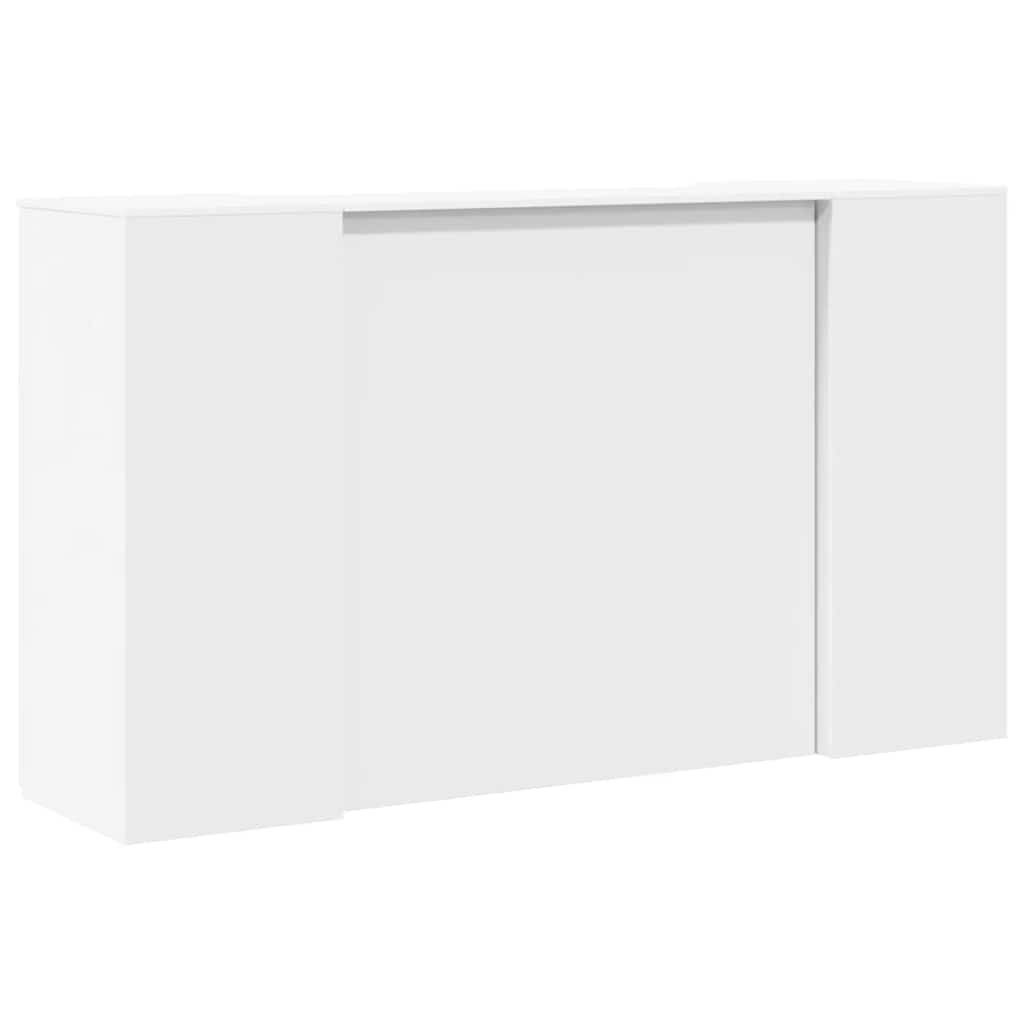 Resepsjonsdisk hvit 180x50x103,5 cm konstruert tre