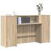 Resepsjonspult sonoma eik 180x50x103,5 cm konstruert tre