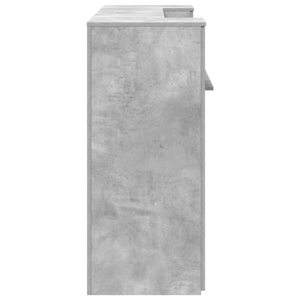 Resepsjonspult betonggrå 180x50x103,5 cm konstruert tre
