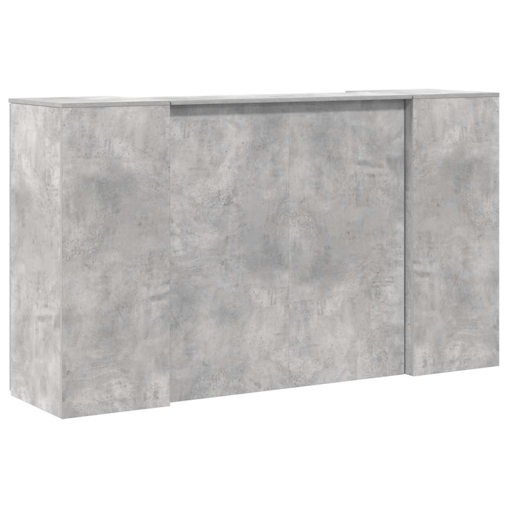 Resepsjonspult betonggrå 180x50x103,5 cm konstruert tre