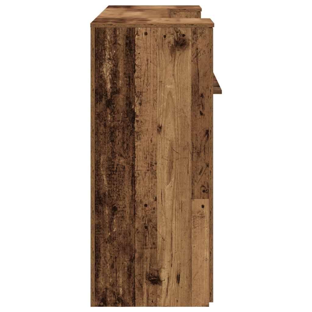 Resepsjonspult gammelt tre 180x50x103,5 cm konstruert tre