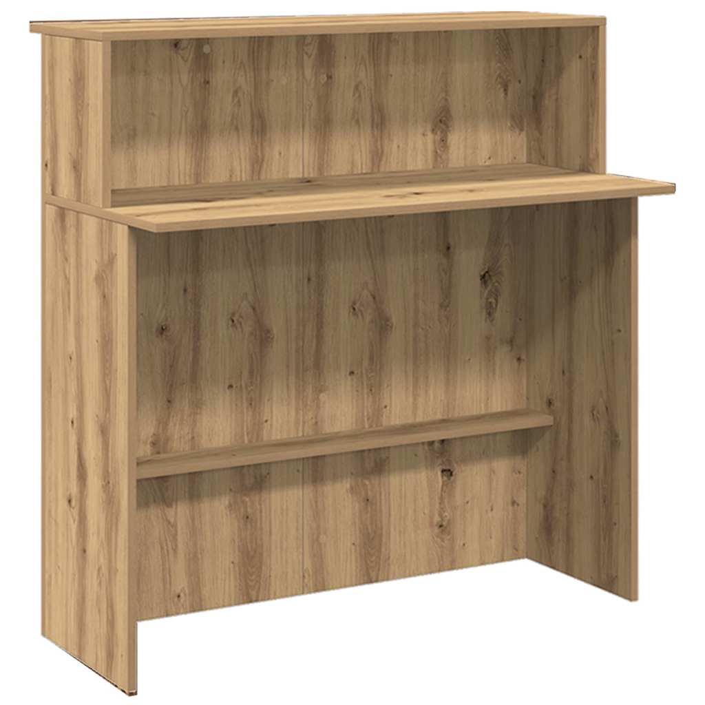 Resepsjonspult artisan eik 180x50x103,5 cm konstruert tre