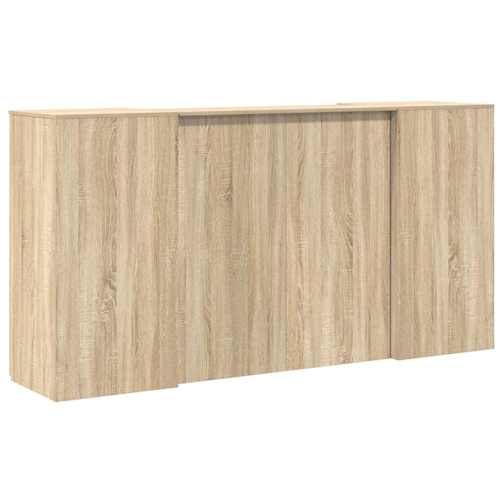 Resepsjonspult sonoma eik 200x50x103,5 cm konstruert tre