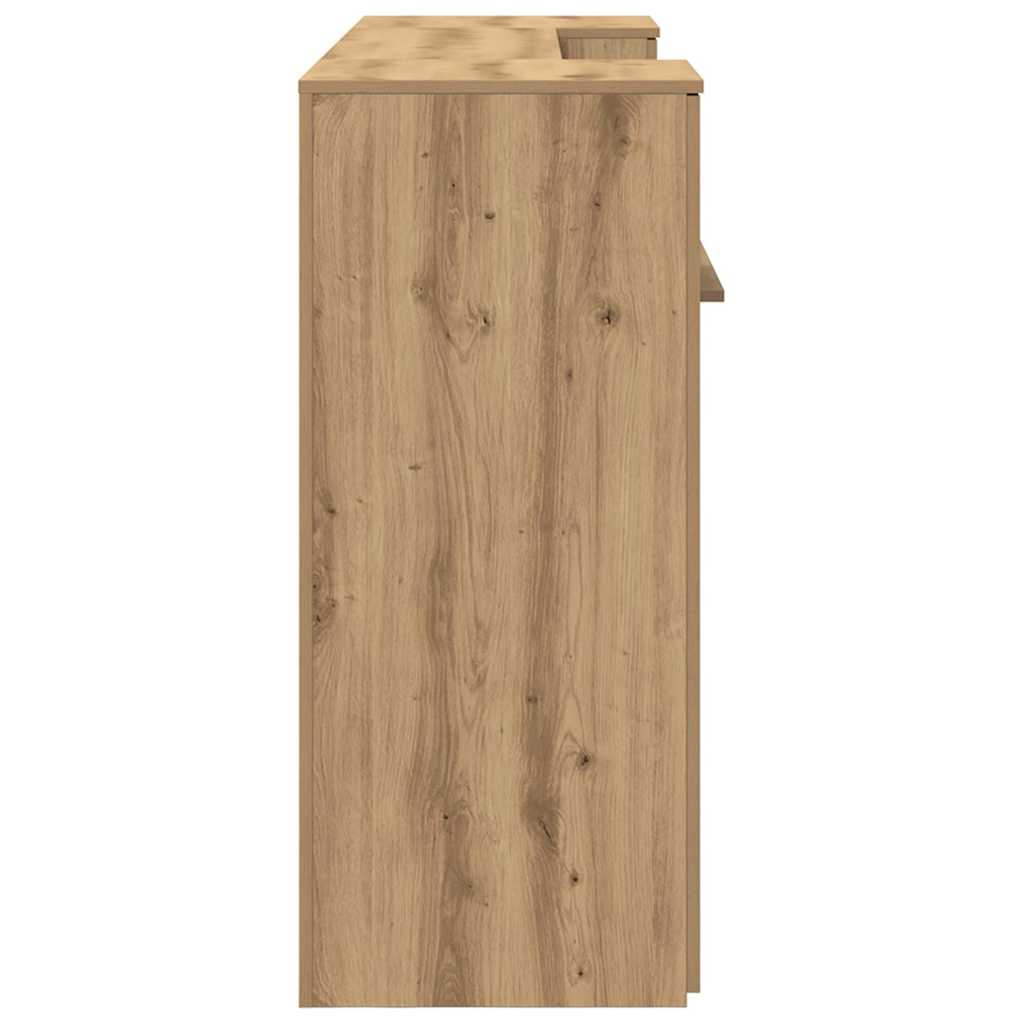 Resepsjonspult artisan eik 200x50x103,5 cm konstruert tre