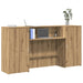 Resepsjonspult artisan eik 200x50x103,5 cm konstruert tre