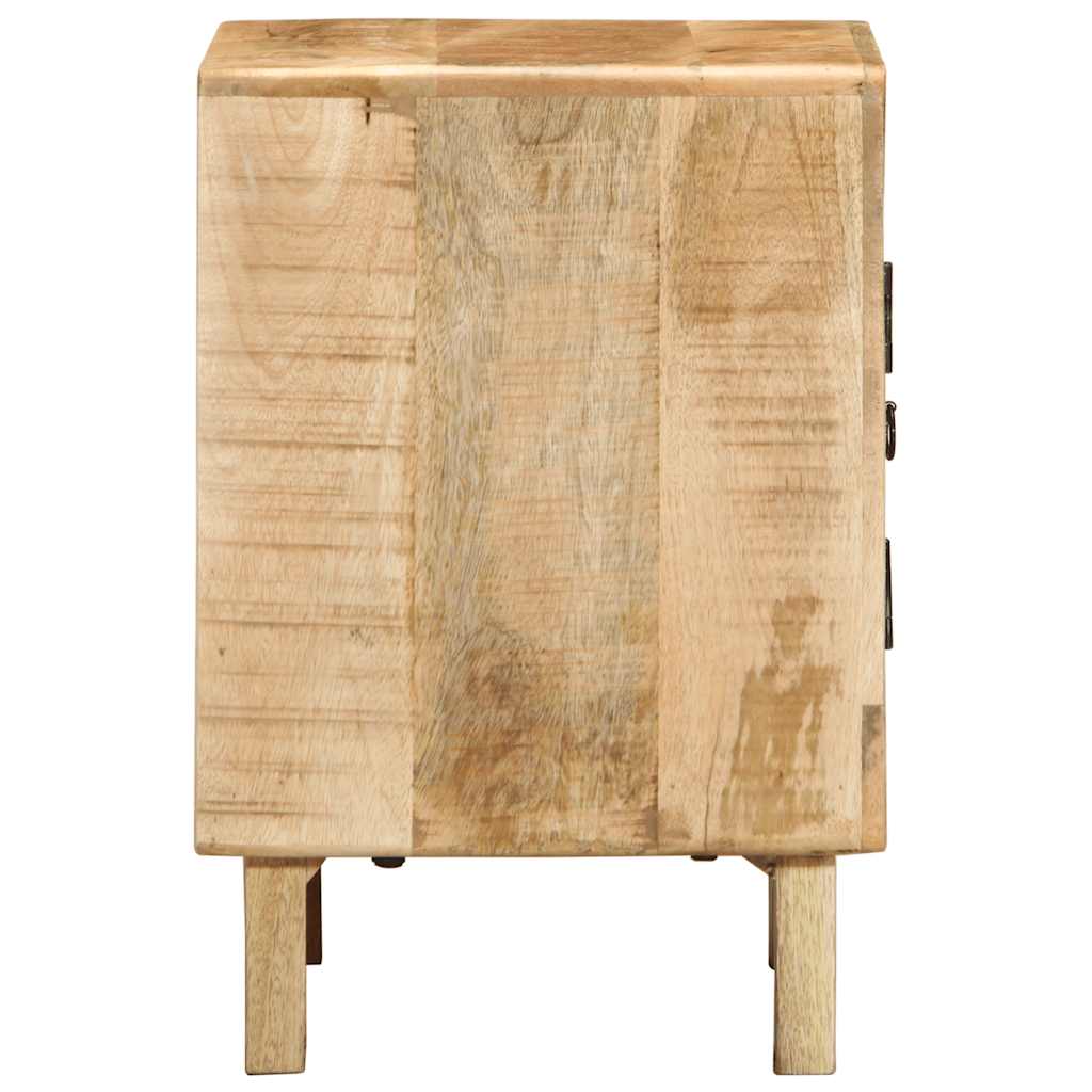 Nattbord 40x32x46 cm grovt heltre mangotre
