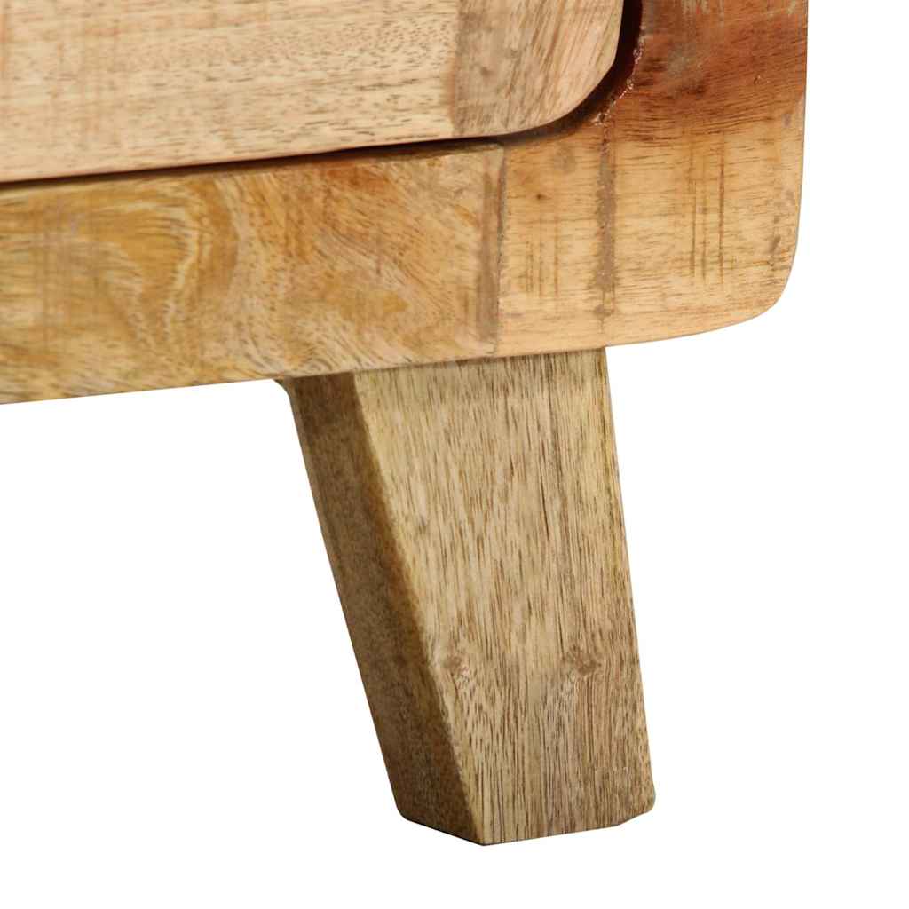 Nattbord 40x32x46 cm grovt heltre mangotre